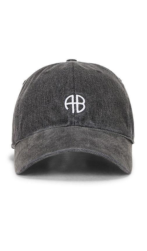 anine bing jeremy baseball cap in charcoal.