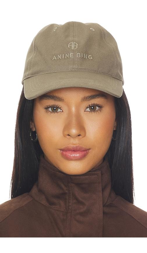 anine bing jeremy baseball cap in sage.