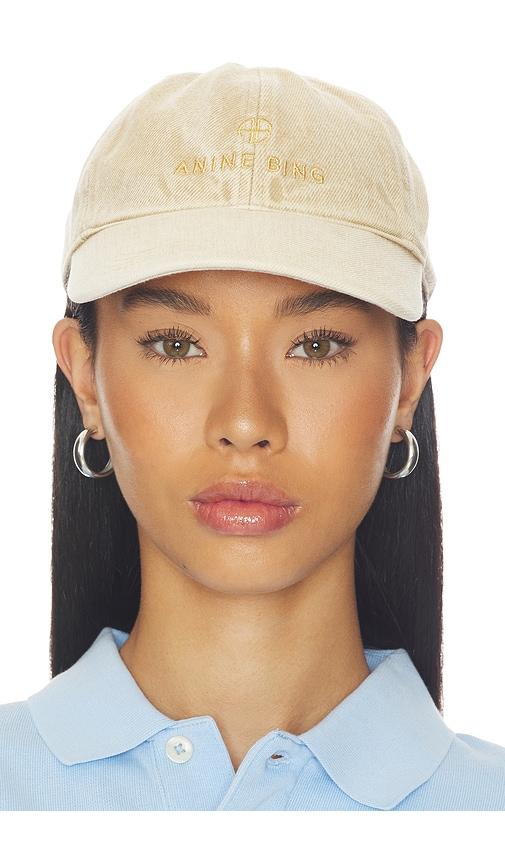 anine bing jeremy baseball cap in yellow.