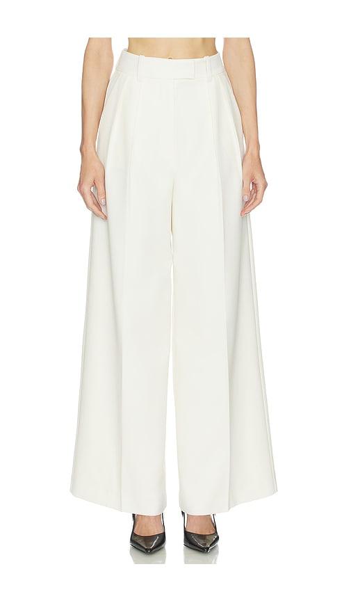 anine bing lou trouser in cream.