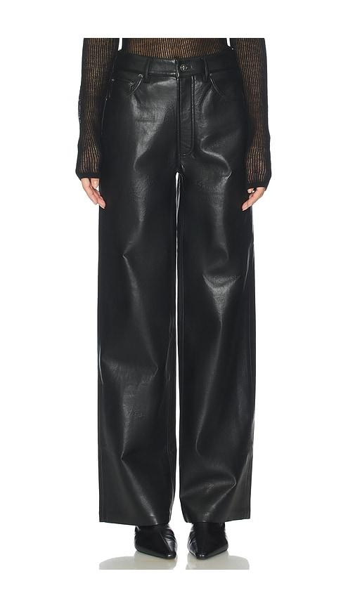 anine bing manon pant in black.