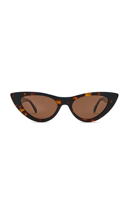 anine bing marsais sunglasses in brown.