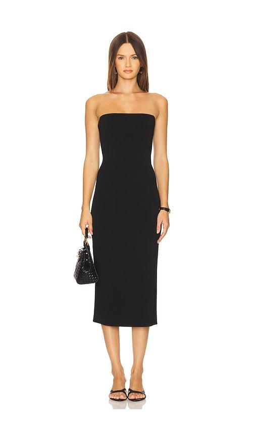 anine bing rosa dress in black.