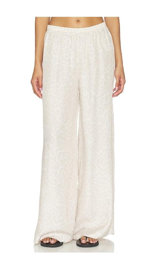 anine bing roslyn pant in neutral.