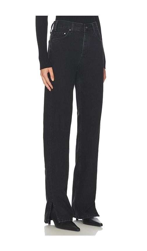 anine bing roy jean in black.