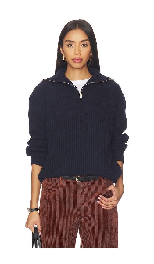 anine bing sammy sweater in navy.