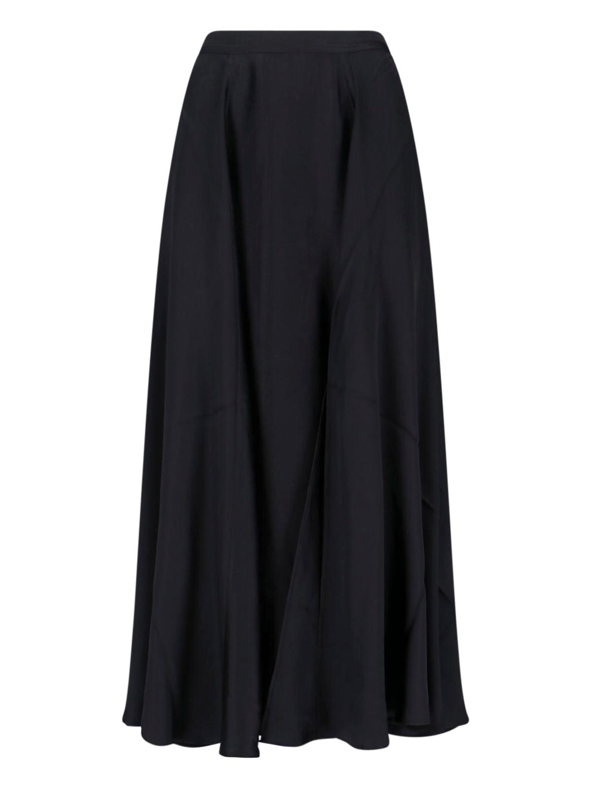 anine bing skirts black silk - women
