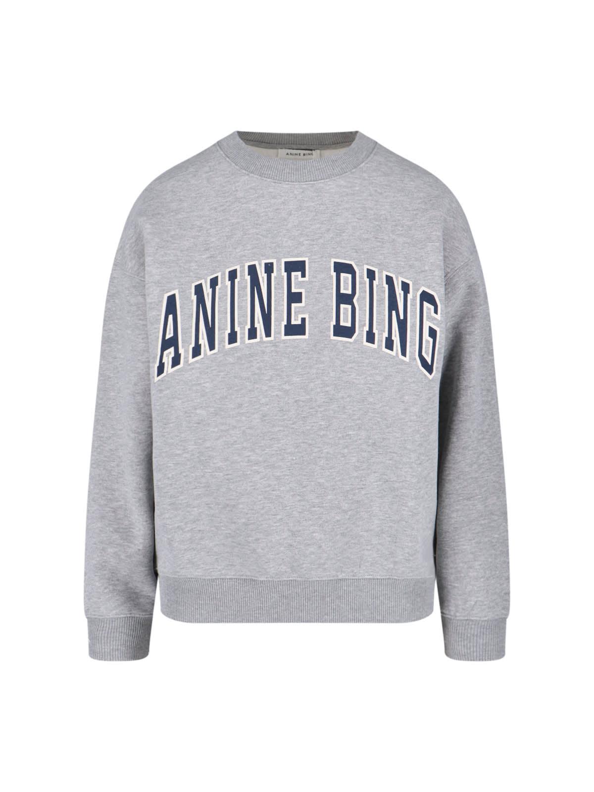 anine bing spencer crew neck sweatshirt