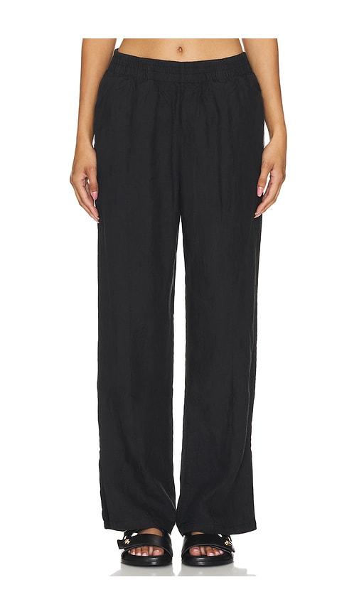 anine bing torres pant in black.