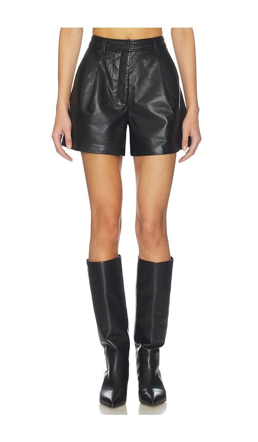 anine bing trent short in black.
