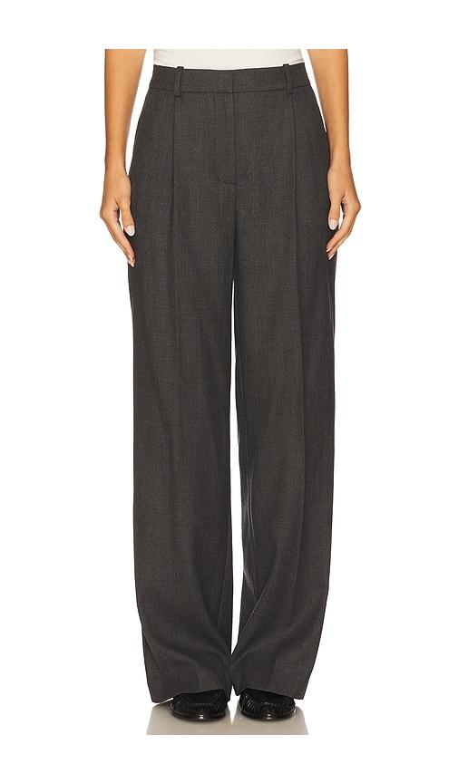 anine bing trent trouser in grey.