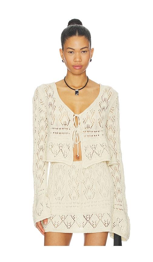 aniye by alena cardigan in cream. - size m (also in s)