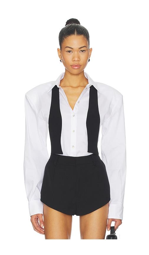 aniye by costanza smoking shirt in white.