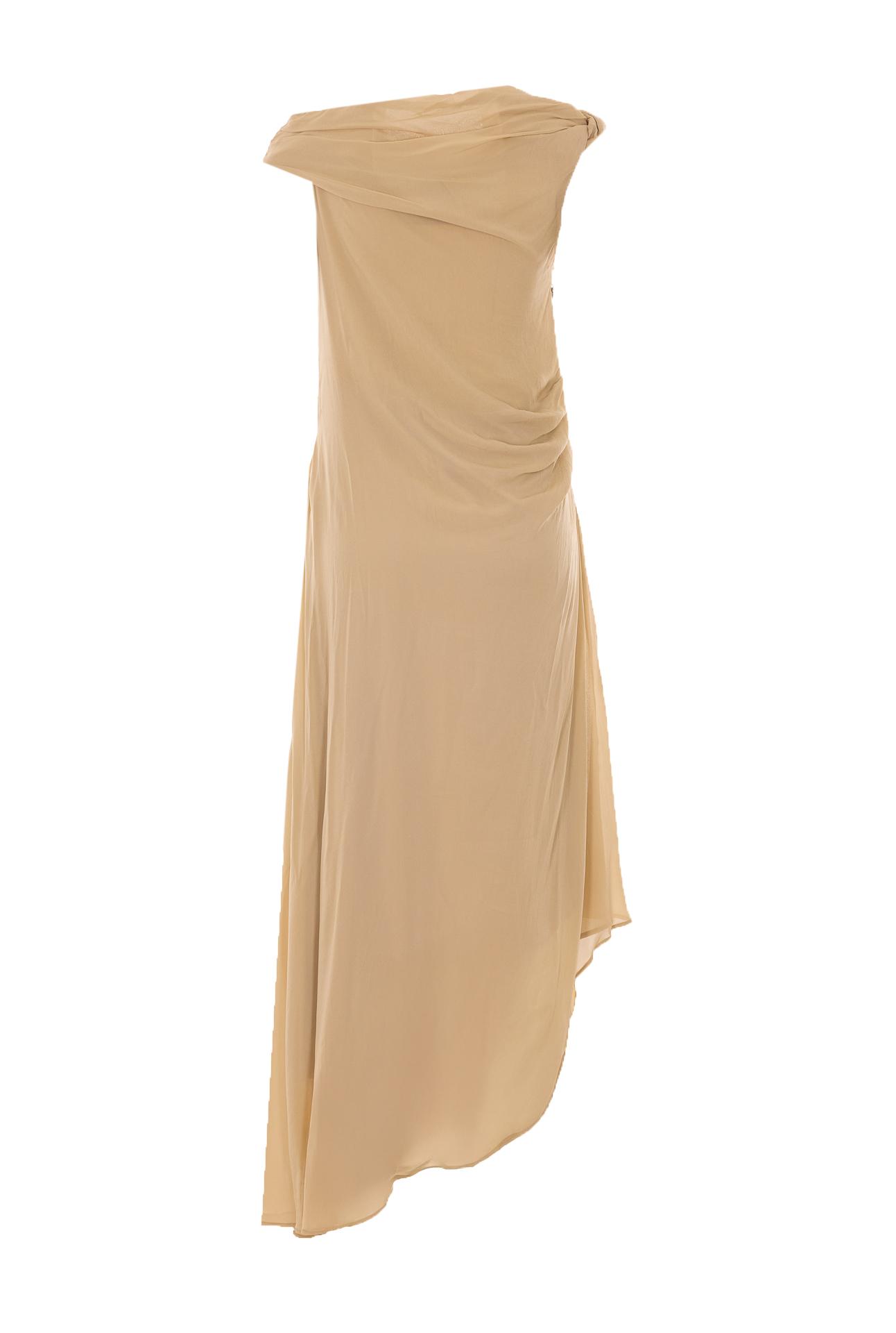 aniye by dresses beige polyester - women