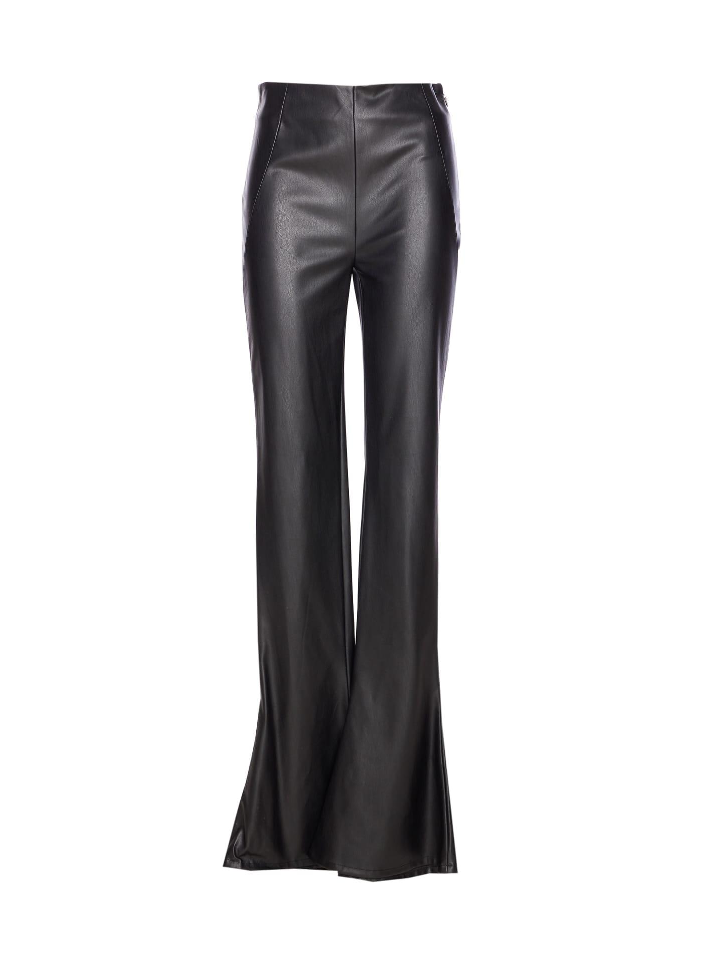 aniye by faux leather trompette carly pants
