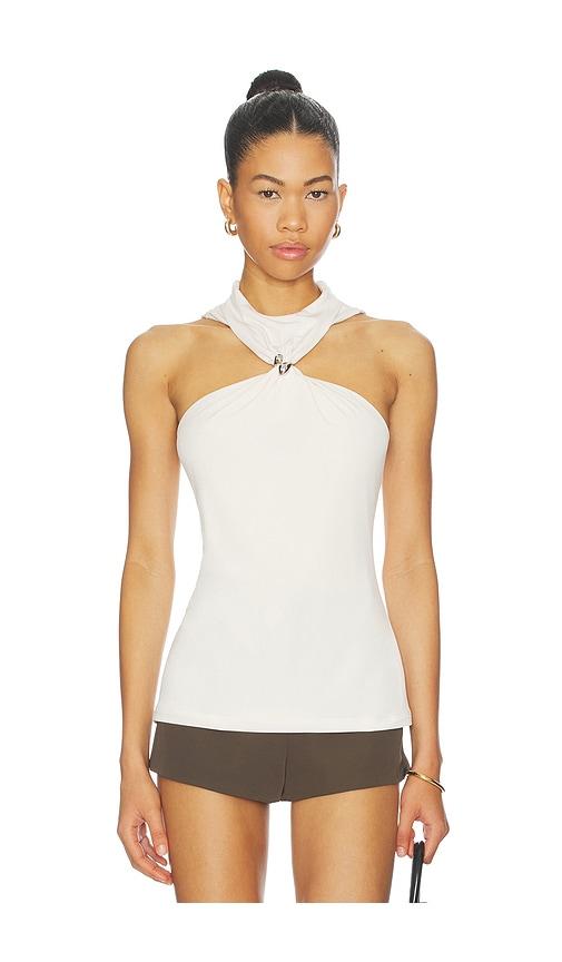 aniye by norah ring top in fairy milk in cream.