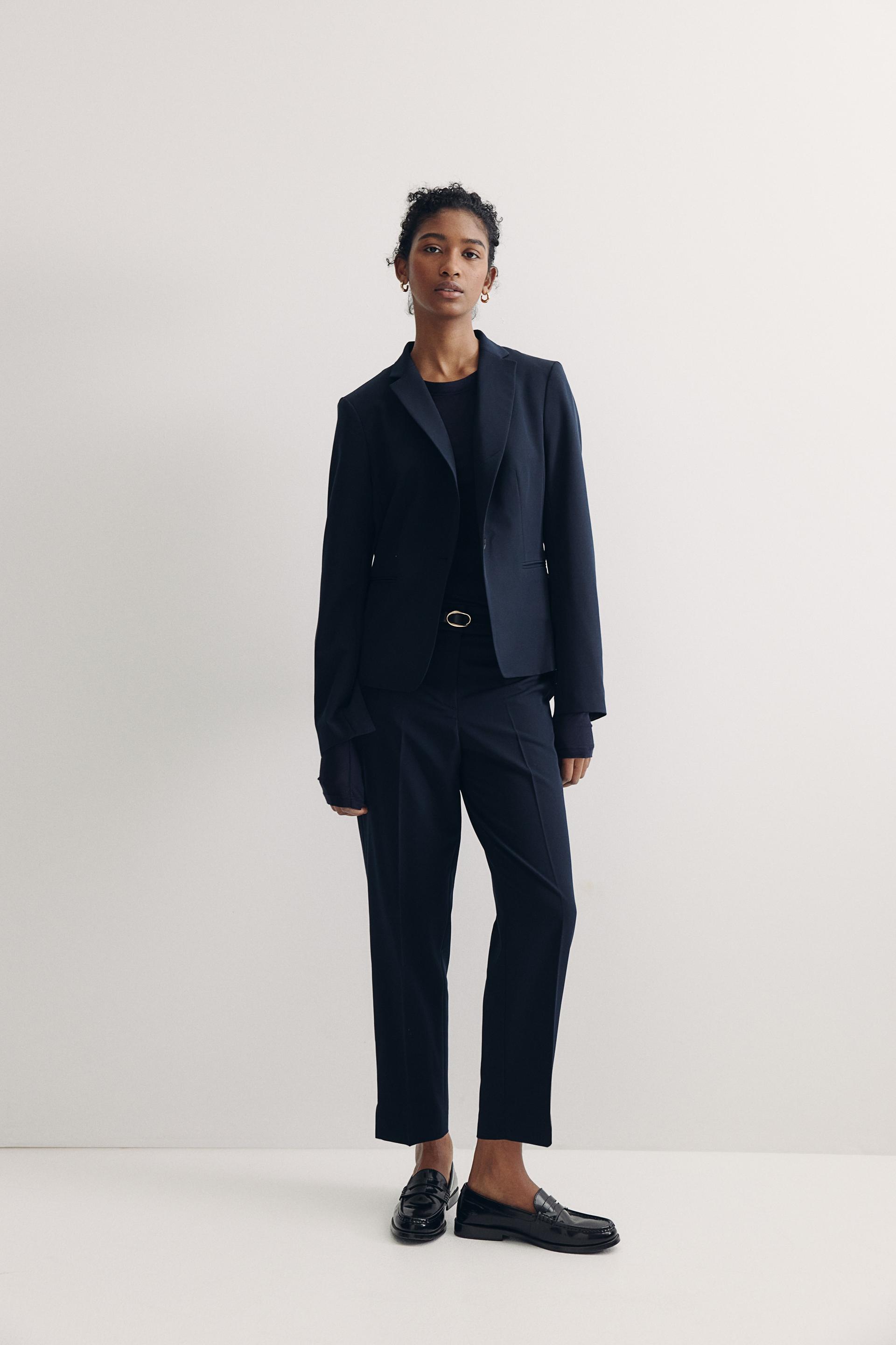 ankle-length slacks
