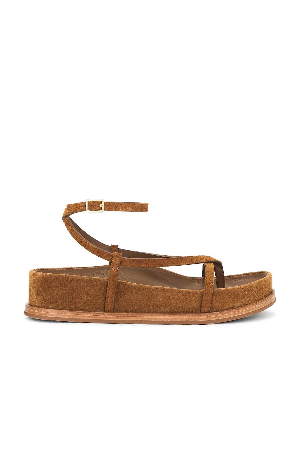 ankle wrap footbed sandal
