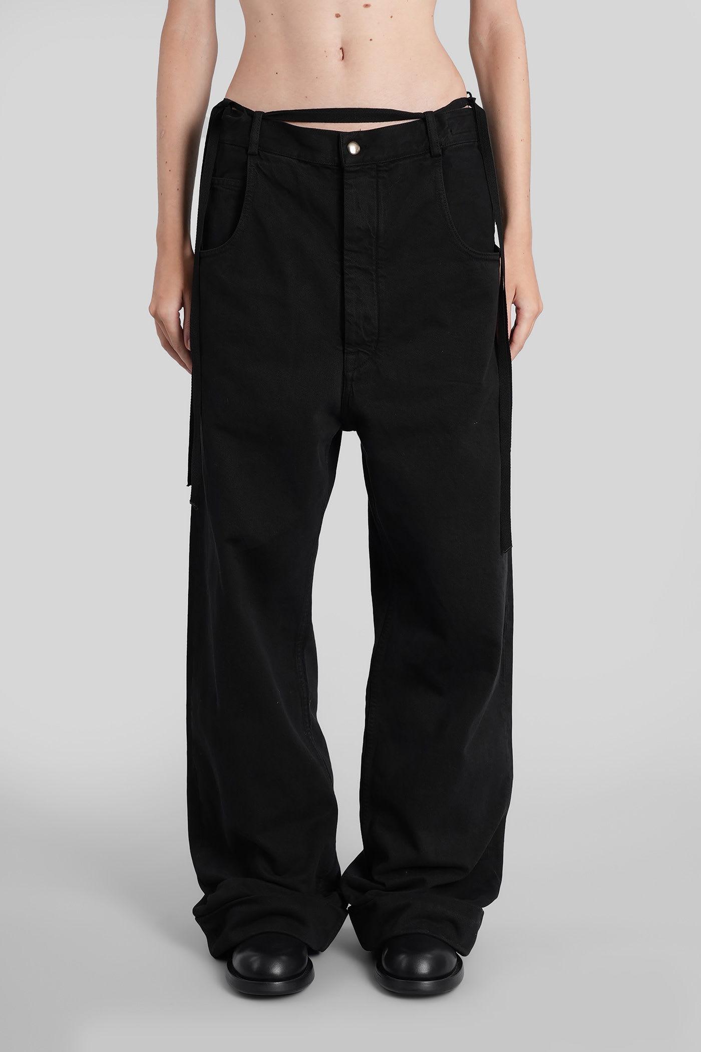 ann demeulemeester kristel jeans in black cotton