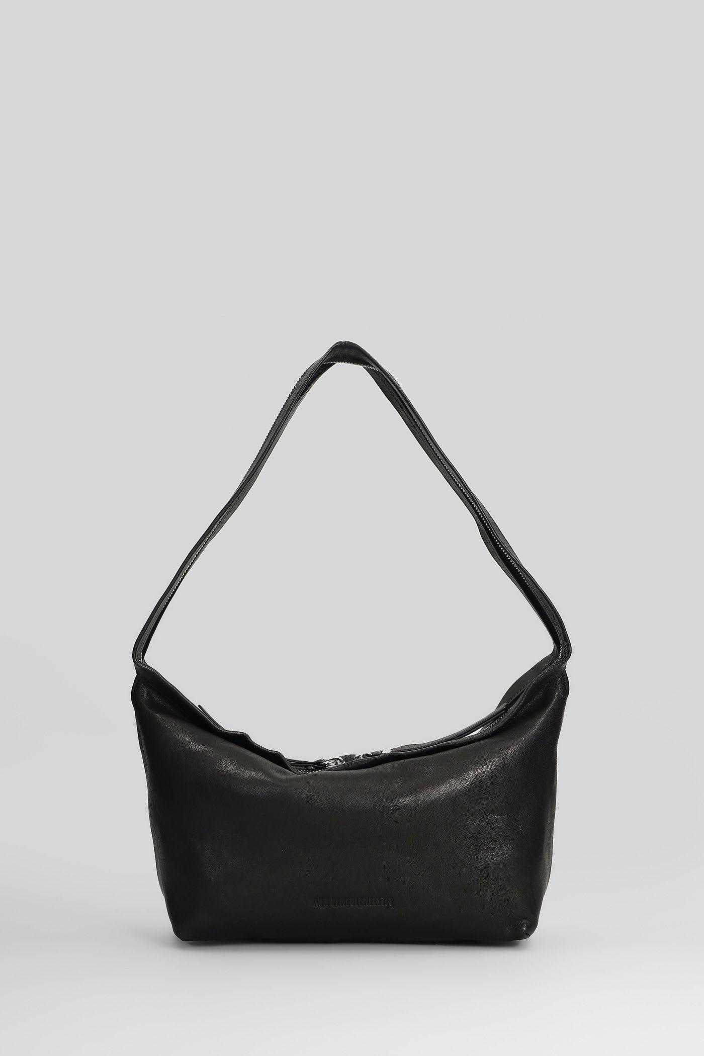 ann demeulemeester lusi shoulder bag in black leather