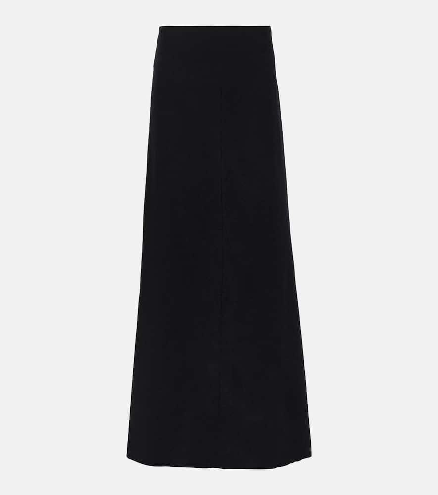ann demeulemeester virgin wool maxi skirt