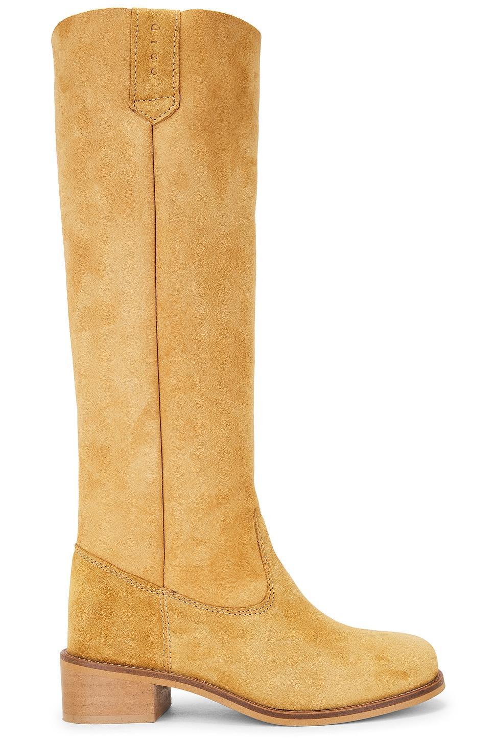 ann shearling gaucho boot