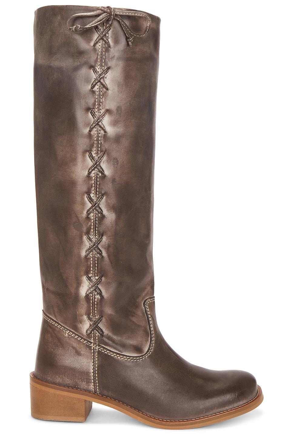 ann side laces gaucho boot