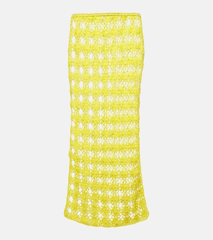 anna kosturova bella crochet cotton maxi skirt