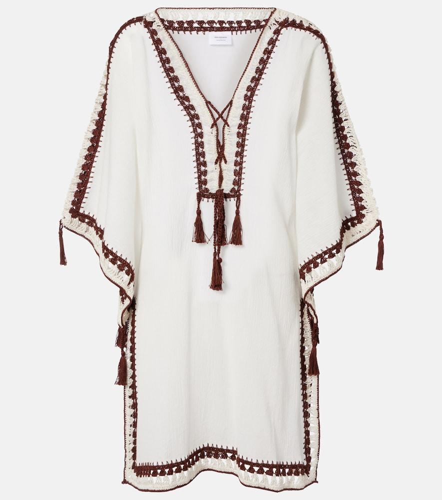 anna kosturova crochet cotton kaftan
