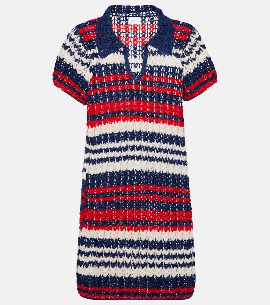 anna kosturova crochet cotton polo dress