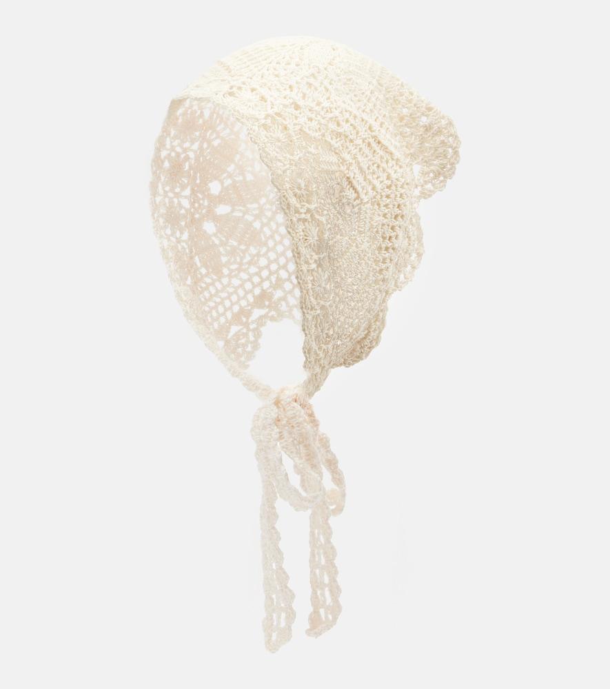 anna kosturova crochet cotton scarf