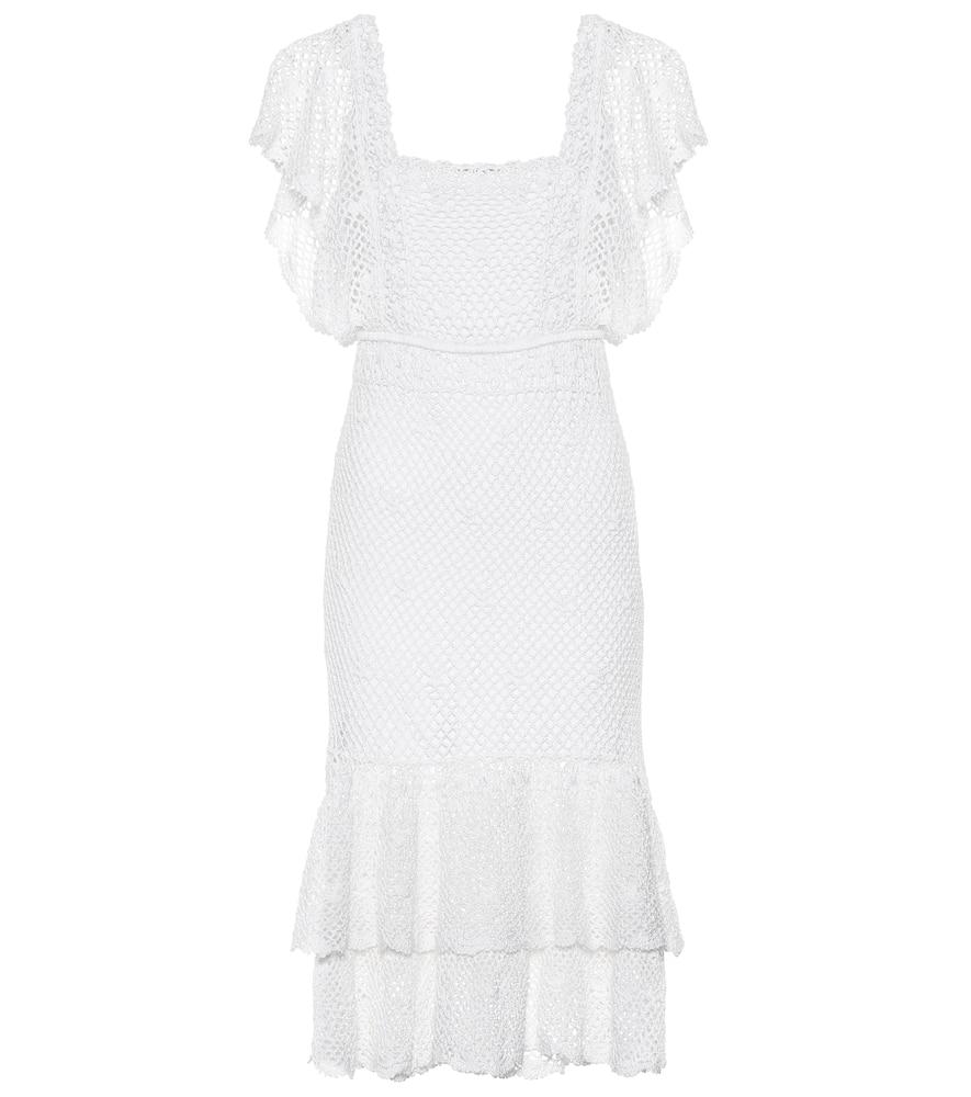 anna kosturova florence crochet cotton dress