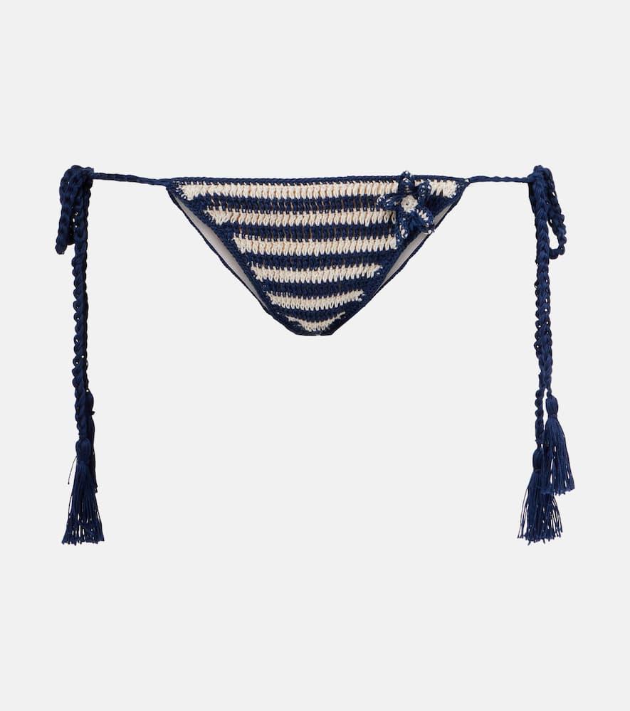 anna kosturova gabrielle crochet cotton bikini bottoms