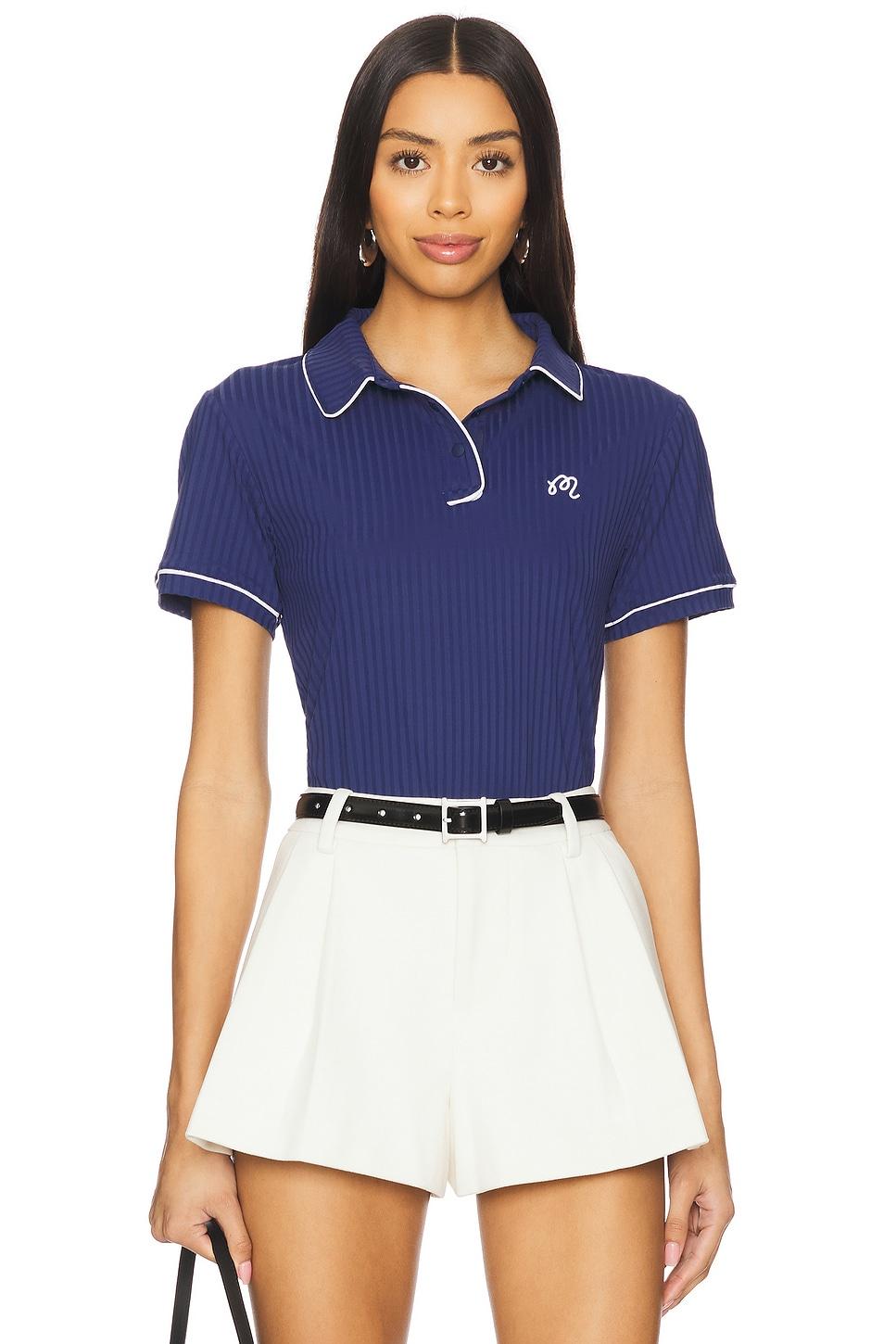 anna short sleeve polo top
