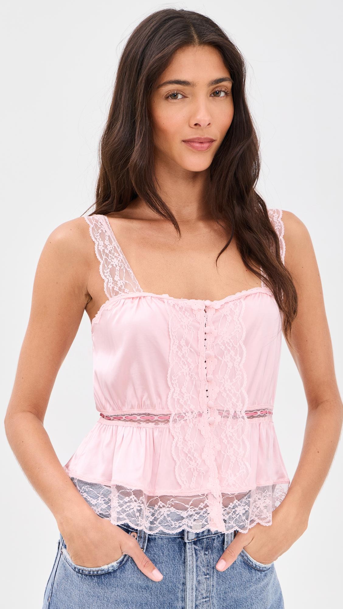 annabeth embroidered square neck cropped top