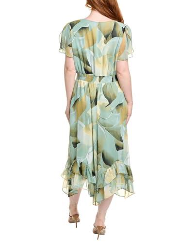 anne klein assym hem tea length dress