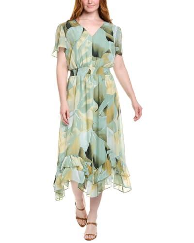 anne klein assym hem tea length dress