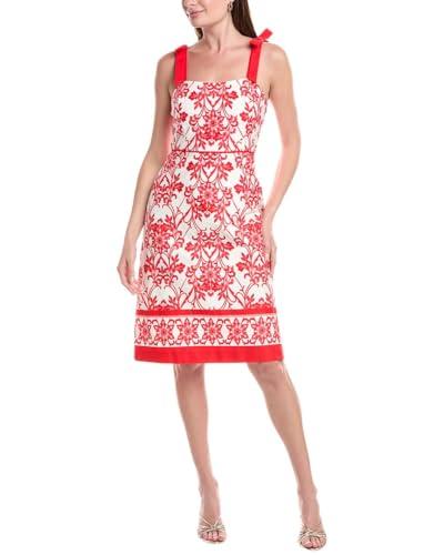 anne klein bow shoulder modern midi dress