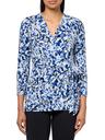 anne klein printed ity 3q slv wrap top