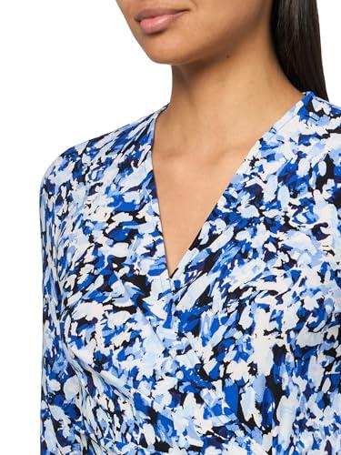 anne klein printed ity 3q slv wrap top