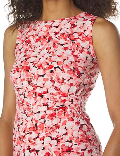 anne klein printed ity side pleat scoop nk tank