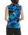 anne klein printed ity triple pleat top