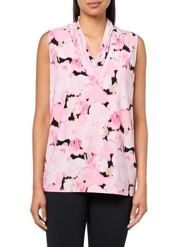 anne klein printed ity triple pleat top