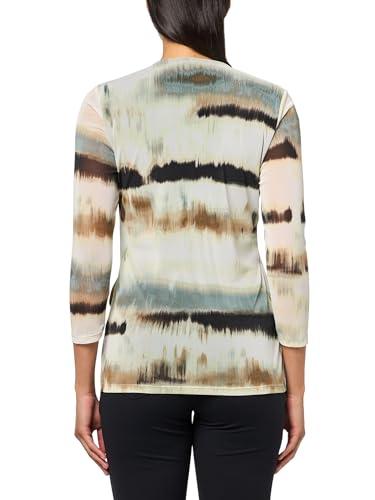 anne klein printed mesh 3q slv wrap top