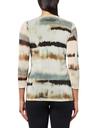 anne klein printed mesh 3q slv wrap top