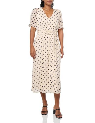 anne klein puff sleeve midi dress