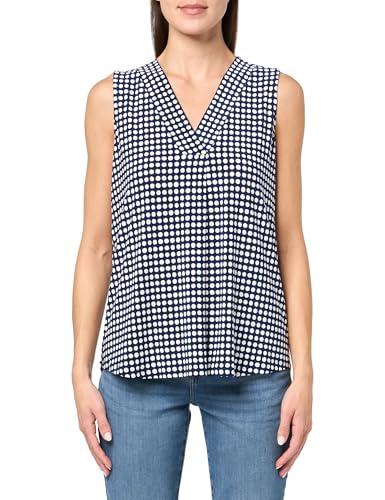anne klein sleeveless polka dot jersey top