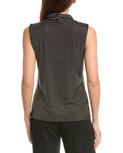 anne klein studded dewdrop ity triple pleat top