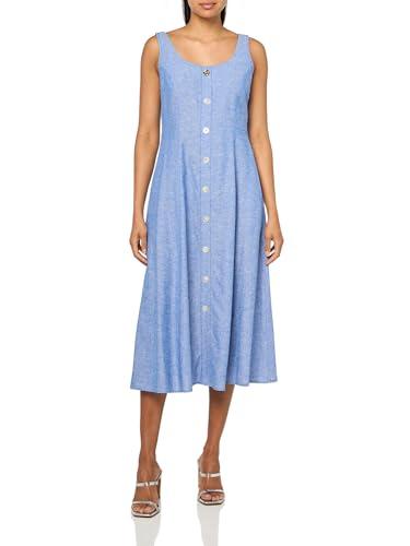 anne klein tank dress with button detail