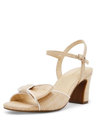 anne klein women's dress heel rosy, natural raffia, 7.5